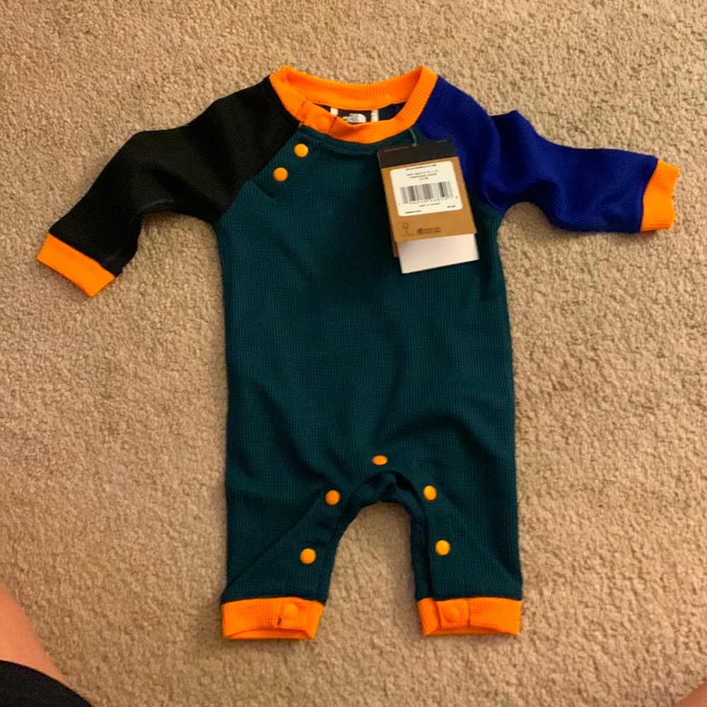NWT The North Face Baby Waffle Onesie 0-3 Mo